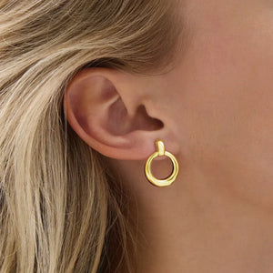 Najo Earrings Najo Mist Donut Drop Earrings – Gold & Silver