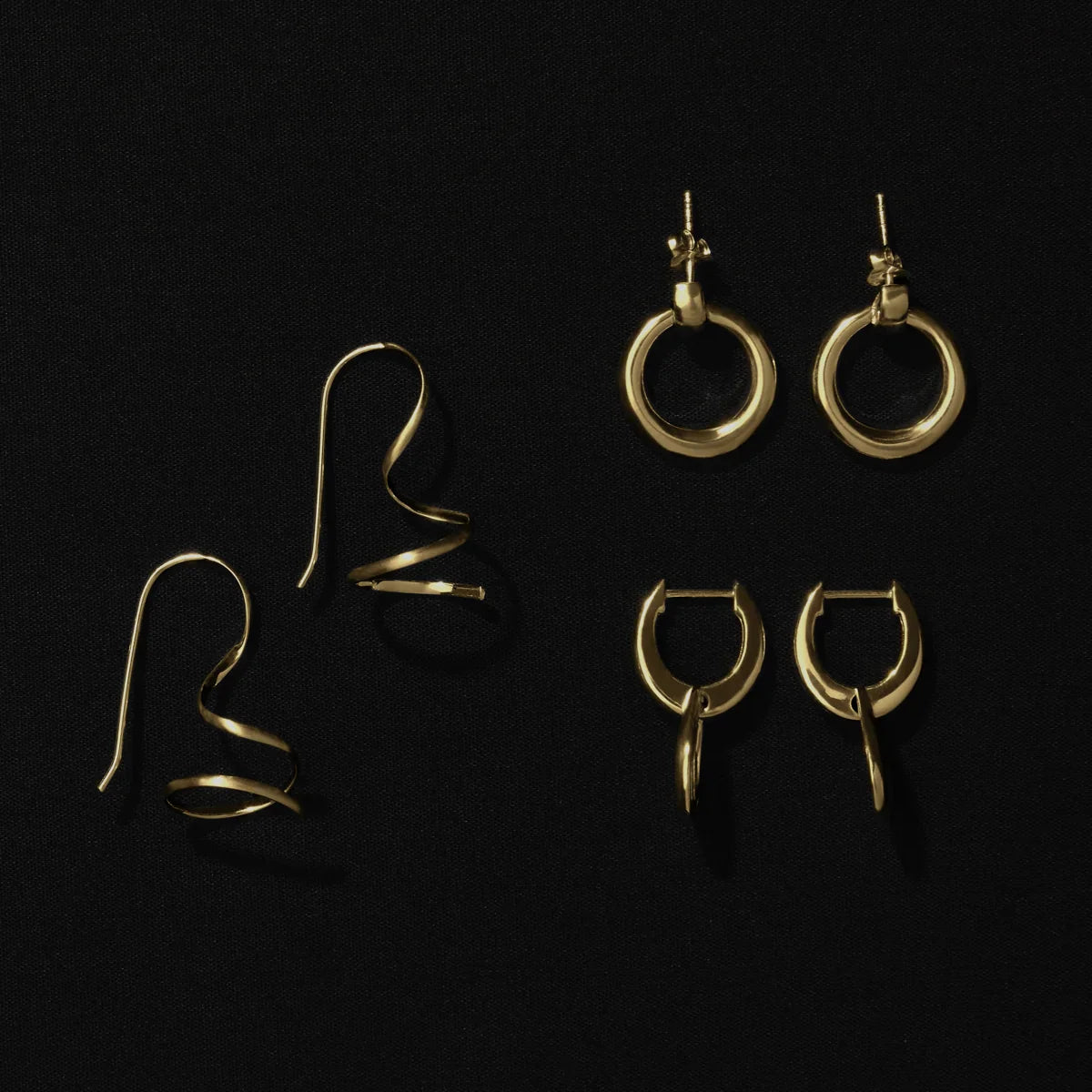 Najo Earrings Najo Mist Donut Drop Earrings – Gold & Silver