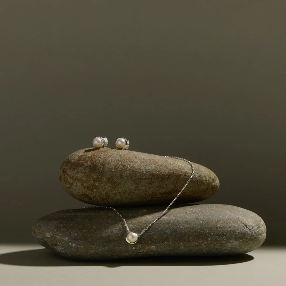 Najo Earrings Najo Moonbeam Pearl Stud Earrings