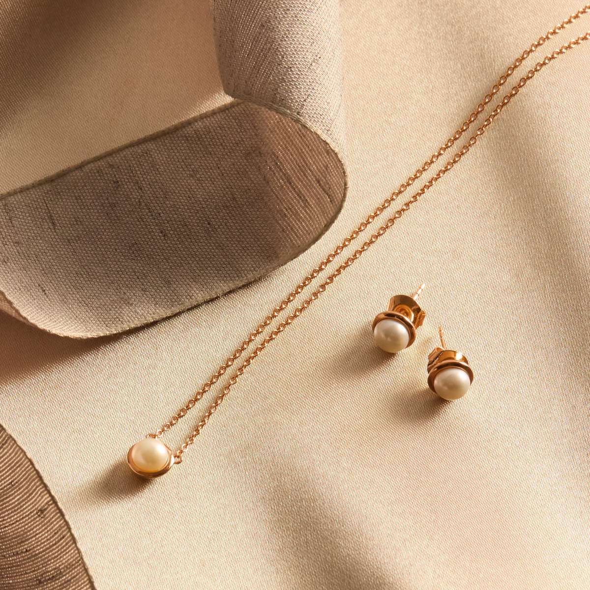 Najo Earrings Najo Moonbeam Pearl Stud Earrings