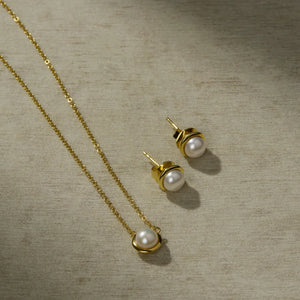 Najo Earrings Najo Moonbeam Pearl Stud Earrings