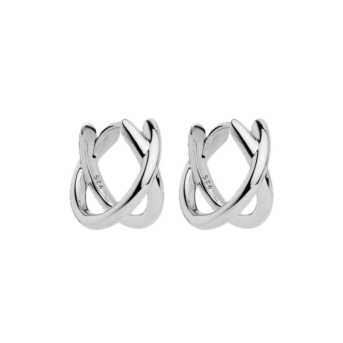 Najo Earrings Najo Moonkiss Huggie Earrings Silver