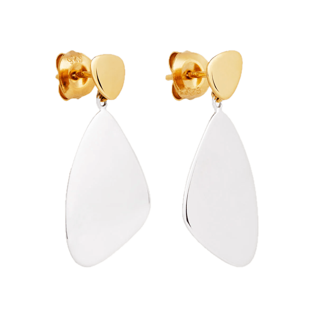 Najo Earrings Najo Papillon Two Tone Stud Earrings