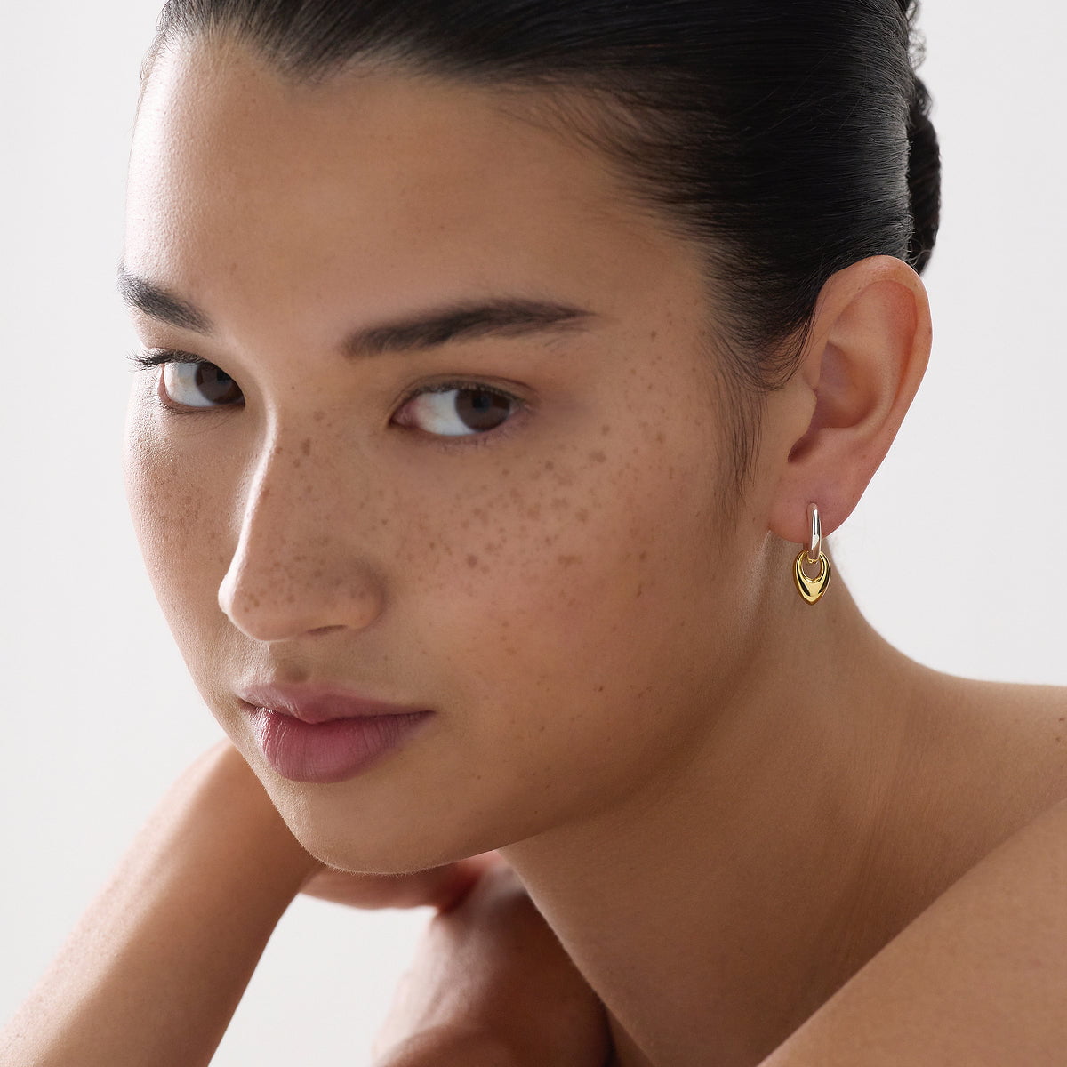 Najo Earrings Najo Petal Huggie Earring