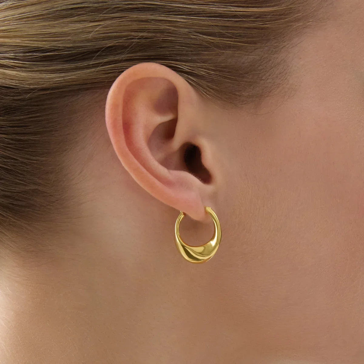 Najo Earrings Najo Rise Crescent Hoop Earrings – Gold & Silver