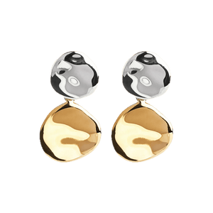 Najo Earrings Najo Shard Double Disc Stud