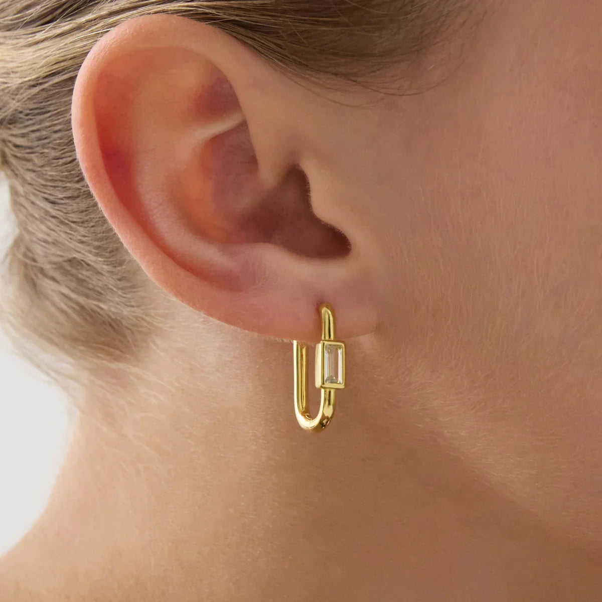 Najo Earrings Najo Skye CZ Huggie Earrings – Gold, Silver & Rose Gold