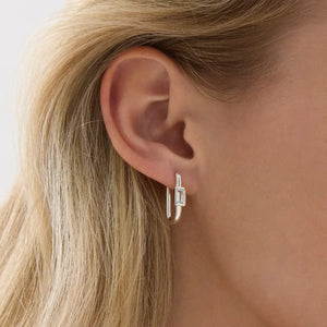 Najo Earrings Najo Skye CZ Huggie Earrings – Gold, Silver & Rose Gold