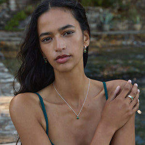 Najo Earrings Najo Solace 2 tone green Onyx