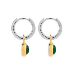 Najo Earrings Najo Solace 2 tone green Onyx
