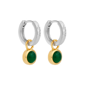 Najo Earrings Najo Solace 2 tone green Onyx