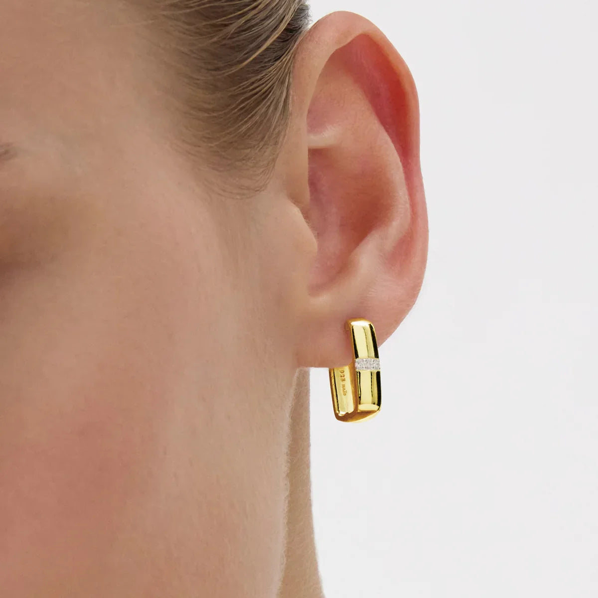 Najo Earrings Gold Najo Starlight Cubic Zirconia Huggie Earrings – Gold & Silver