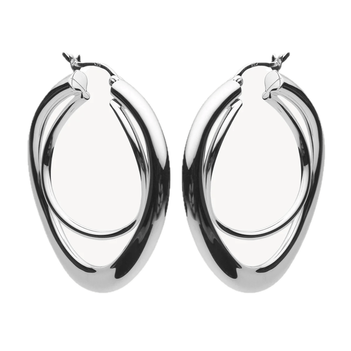 NAJO Earrings Najo Strudel Hoop silver