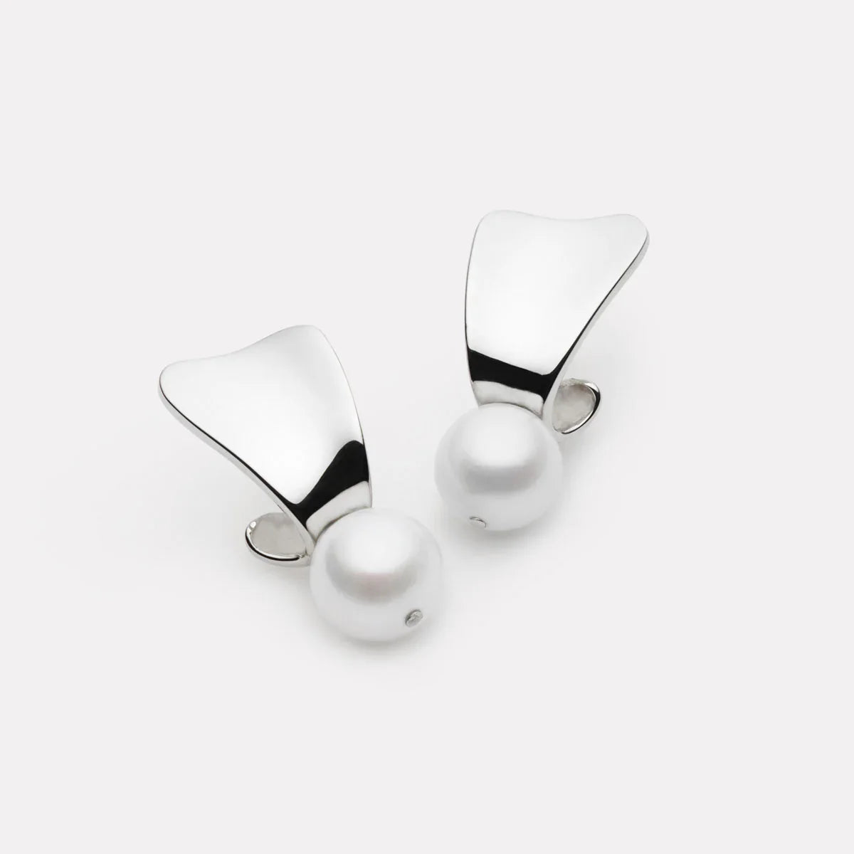 Najo Earrings Najo Sunbeam Freshwater Pearl Drop Earrings – Gold & Silver