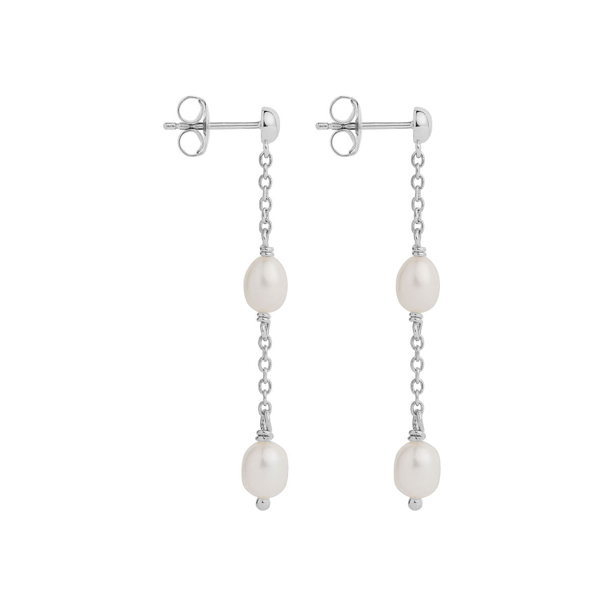 Najo Earrings Najo Tidal Whisper Double Pearl Earring