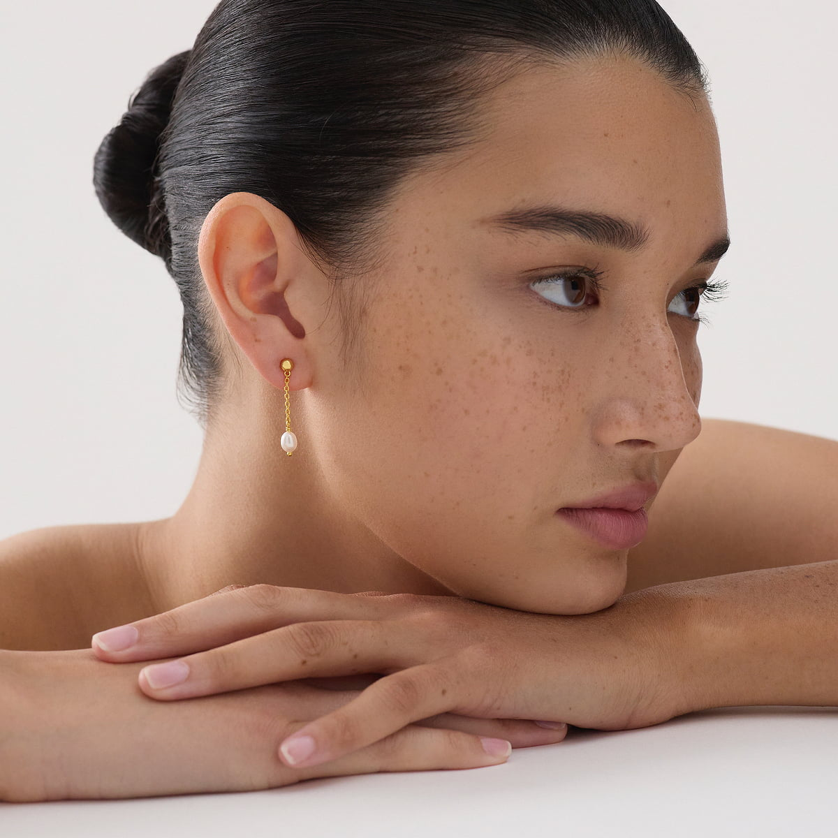 Najo Earrings Najo Tidal Whisper Single Pearl Earring