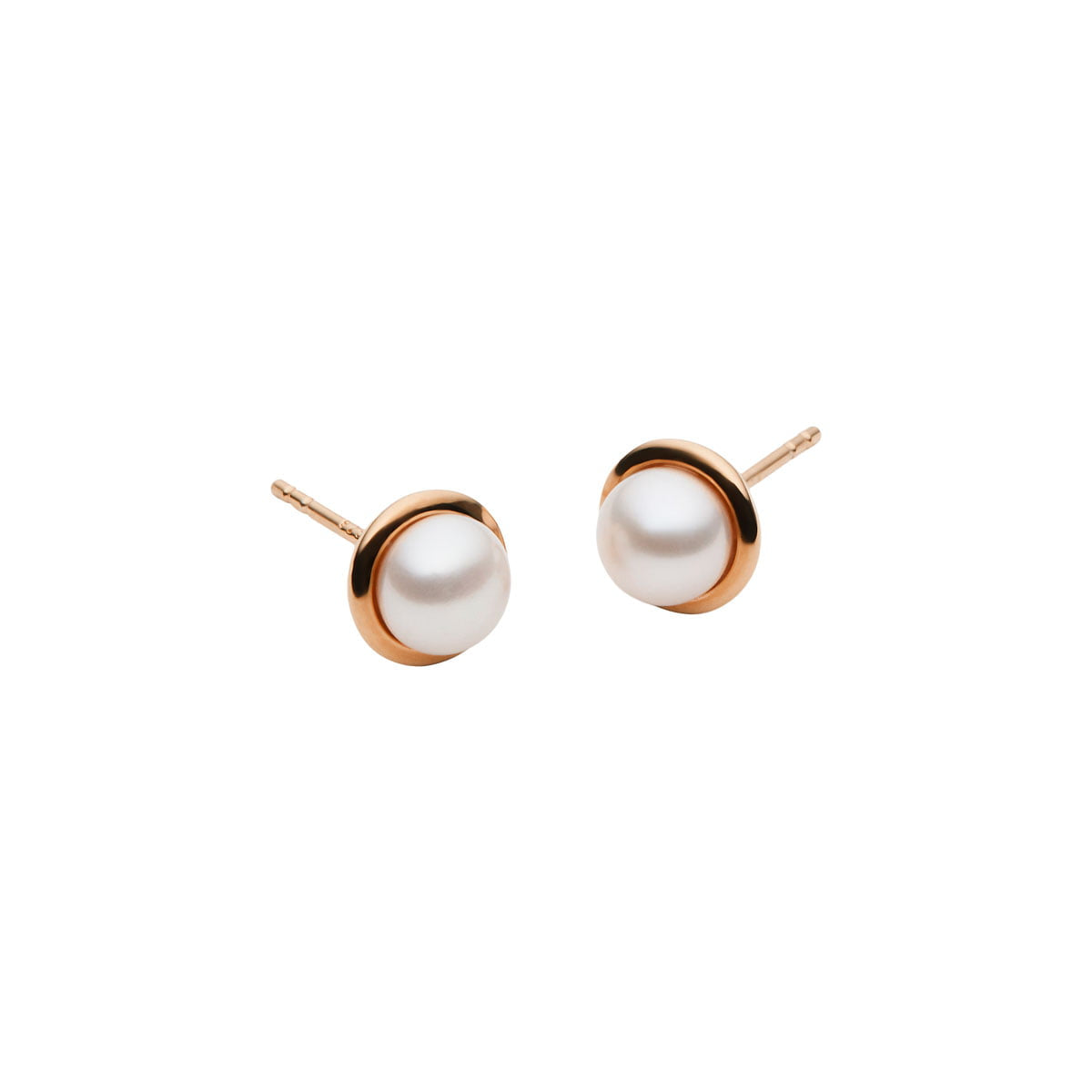 Najo Earrings Rose Gold Najo Moonbeam Pearl Stud Earrings