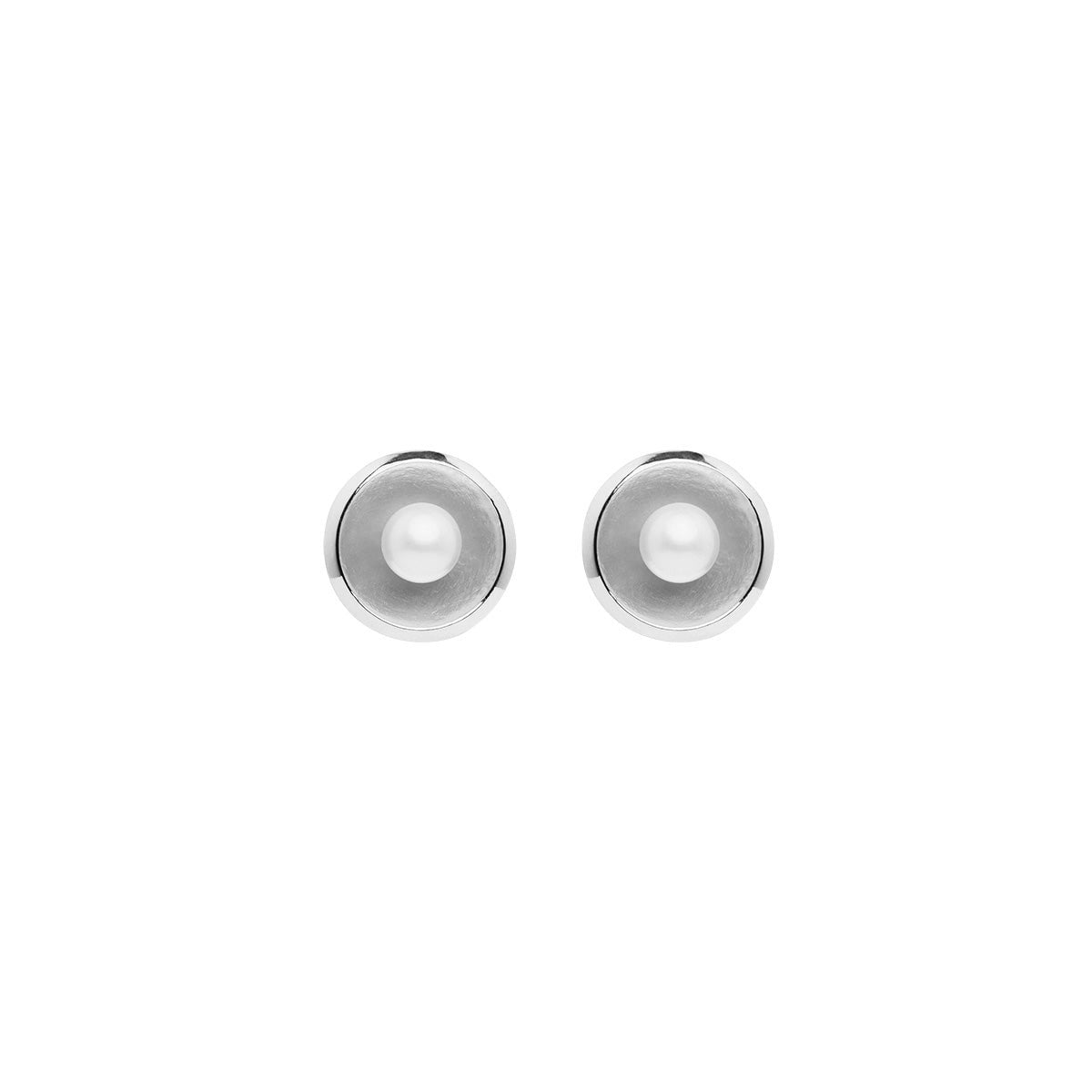 Najo Earrings Silver Capri Pearl Earrings