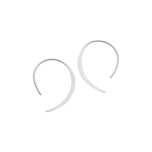Najo Earrings Silver Najo Arc Drop Earrings – Gold & Silver