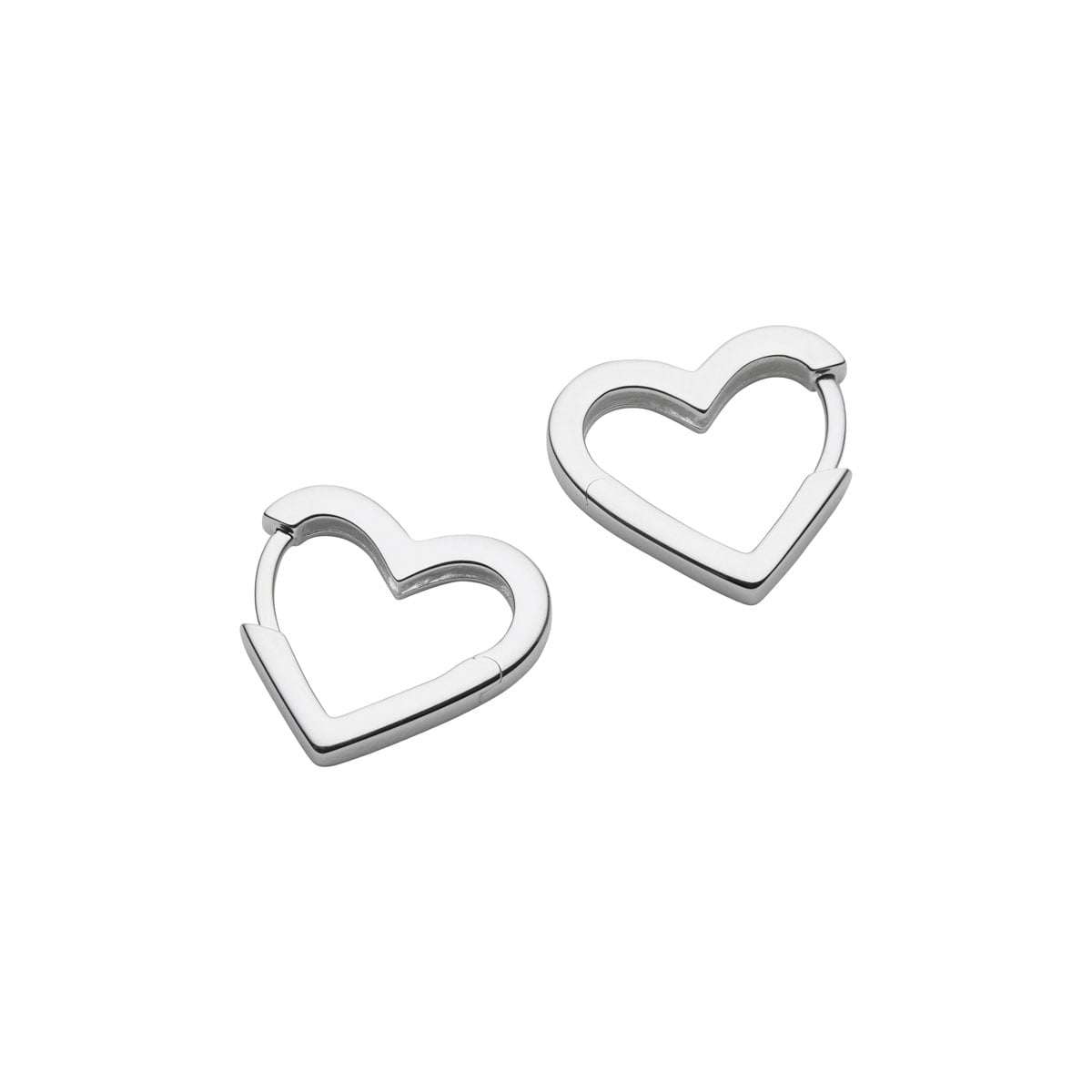 Najo Earrings Silver Najo Ardour Heart Huggie Earrings – Gold & Silver