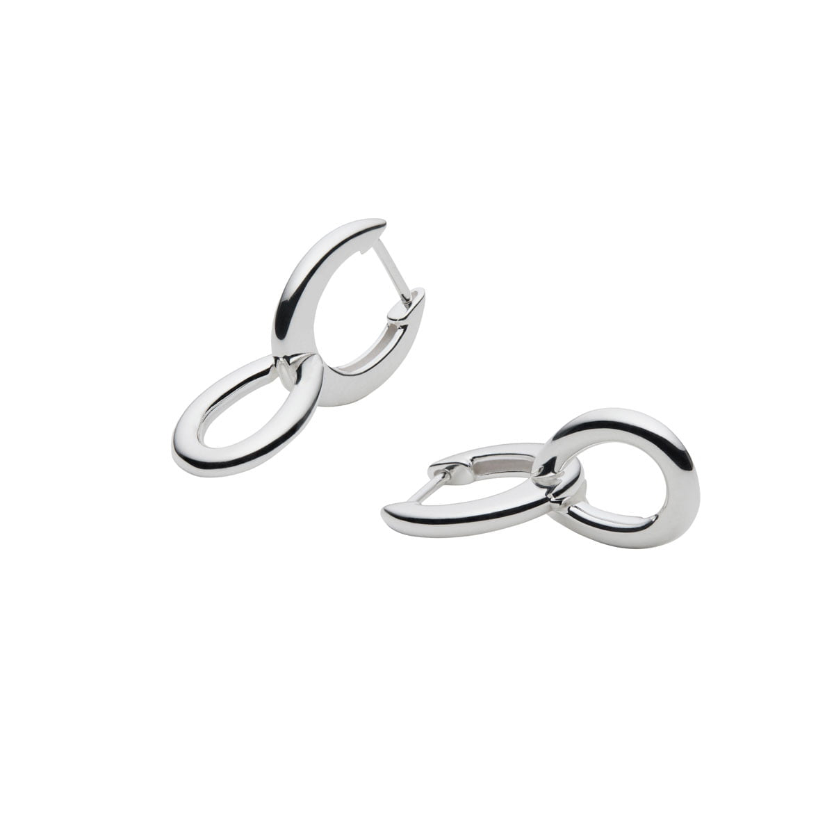 Najo Earrings Silver Najo Astra Drop Huggie Earrings – Gold & Silver