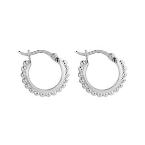 Najo Earrings Silver Najo Chia Hoop Earrings