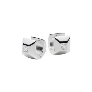Najo Earrings Silver Najo Halo Cubic Zirconia Huggie Earrings – Gold & Silver