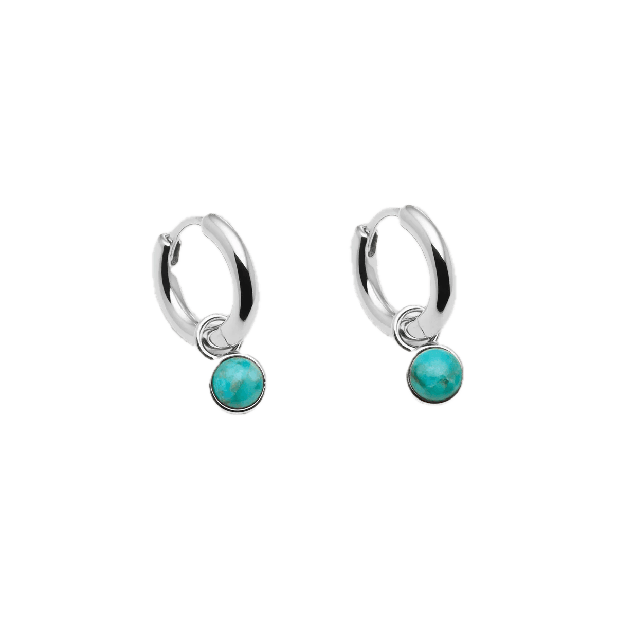 Najo Earrings Silver Najo Heavenly Turquoise Earrings – Sterling Silver & Gold Plated