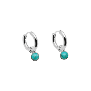 Najo Earrings Silver Najo Heavenly Turquoise Earrings – Sterling Silver & Gold Plated