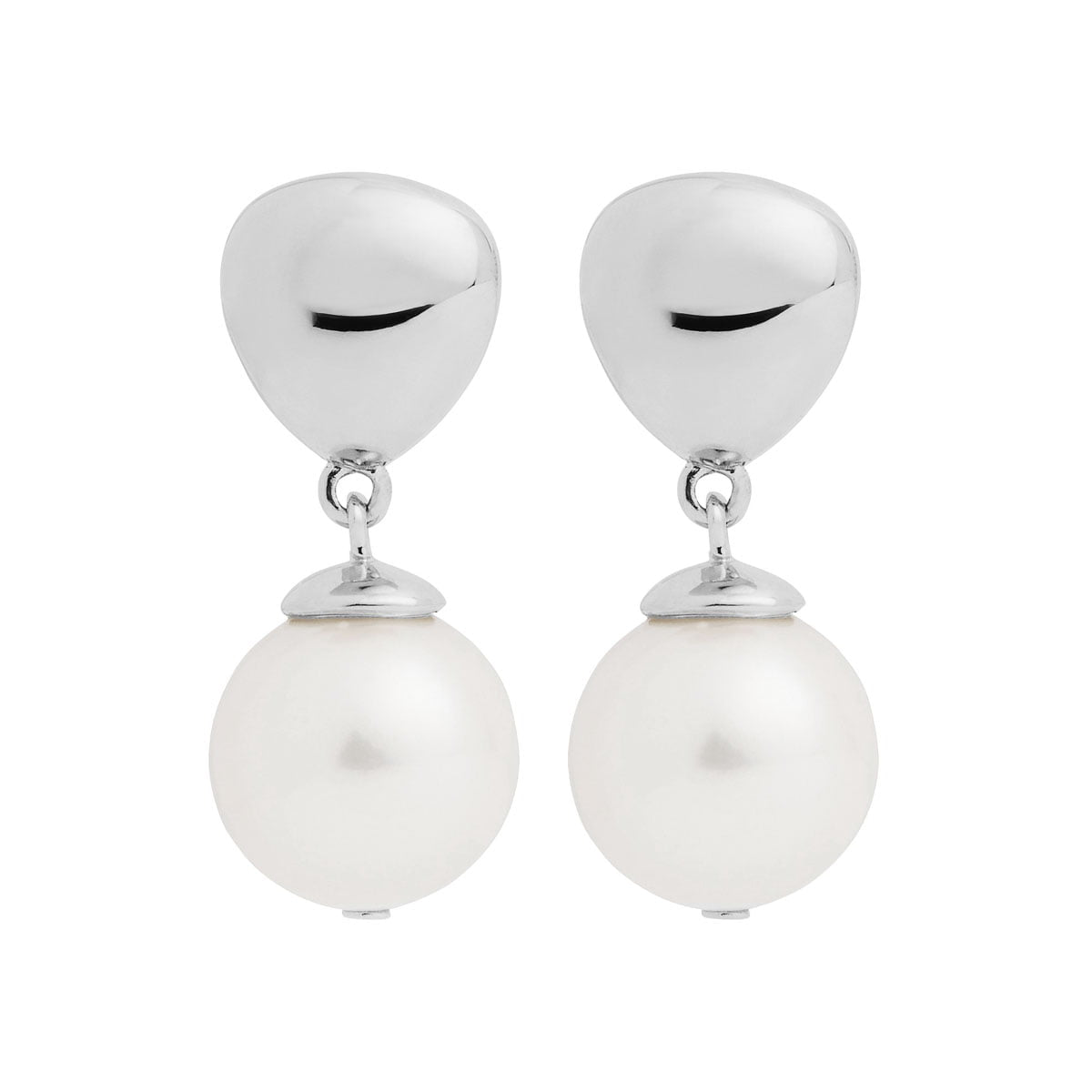 Najo Earrings Silver Najo Islander Pearl Earring