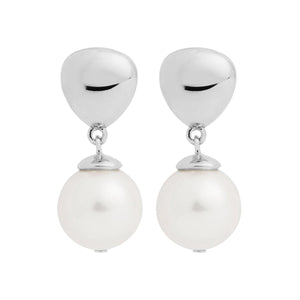 Najo Earrings Silver Najo Islander Pearl Earring