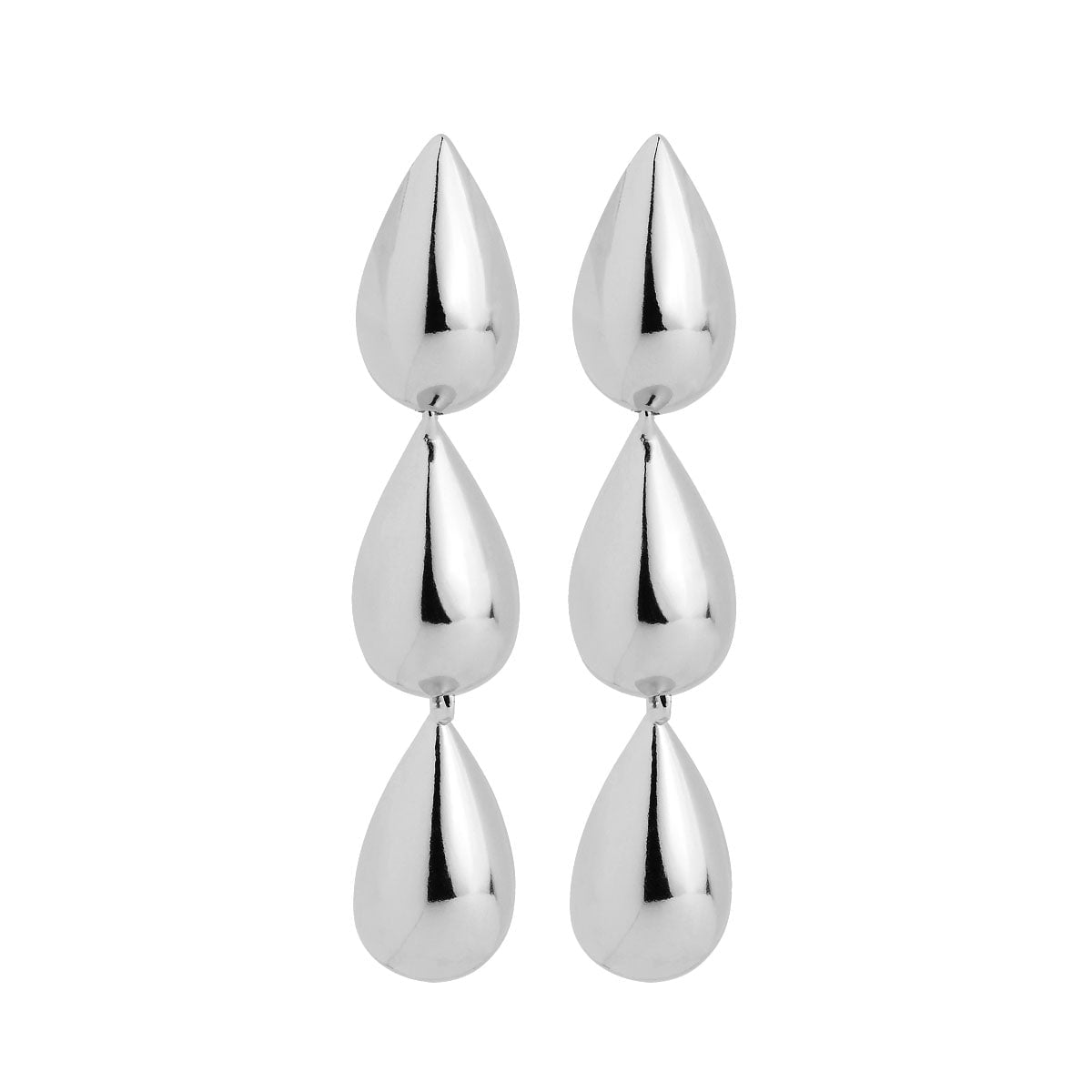Najo Earrings Silver Najo Liora Earring Triple drop Stud