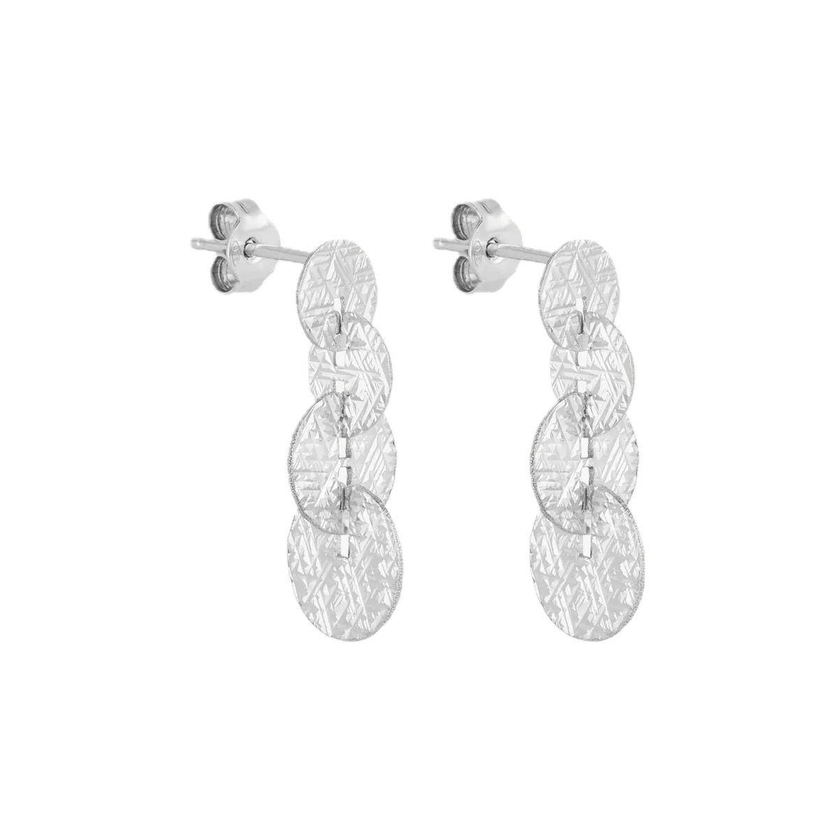 Najo Earrings Silver Najo Milleluci Circular Earrings