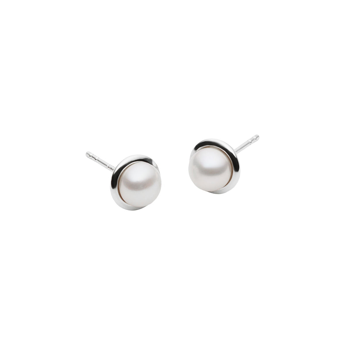 Najo Earrings Silver Najo Moonbeam Pearl Stud Earrings