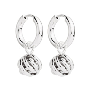 Najo Earrings Silver Najo Nest Huggie Earrings