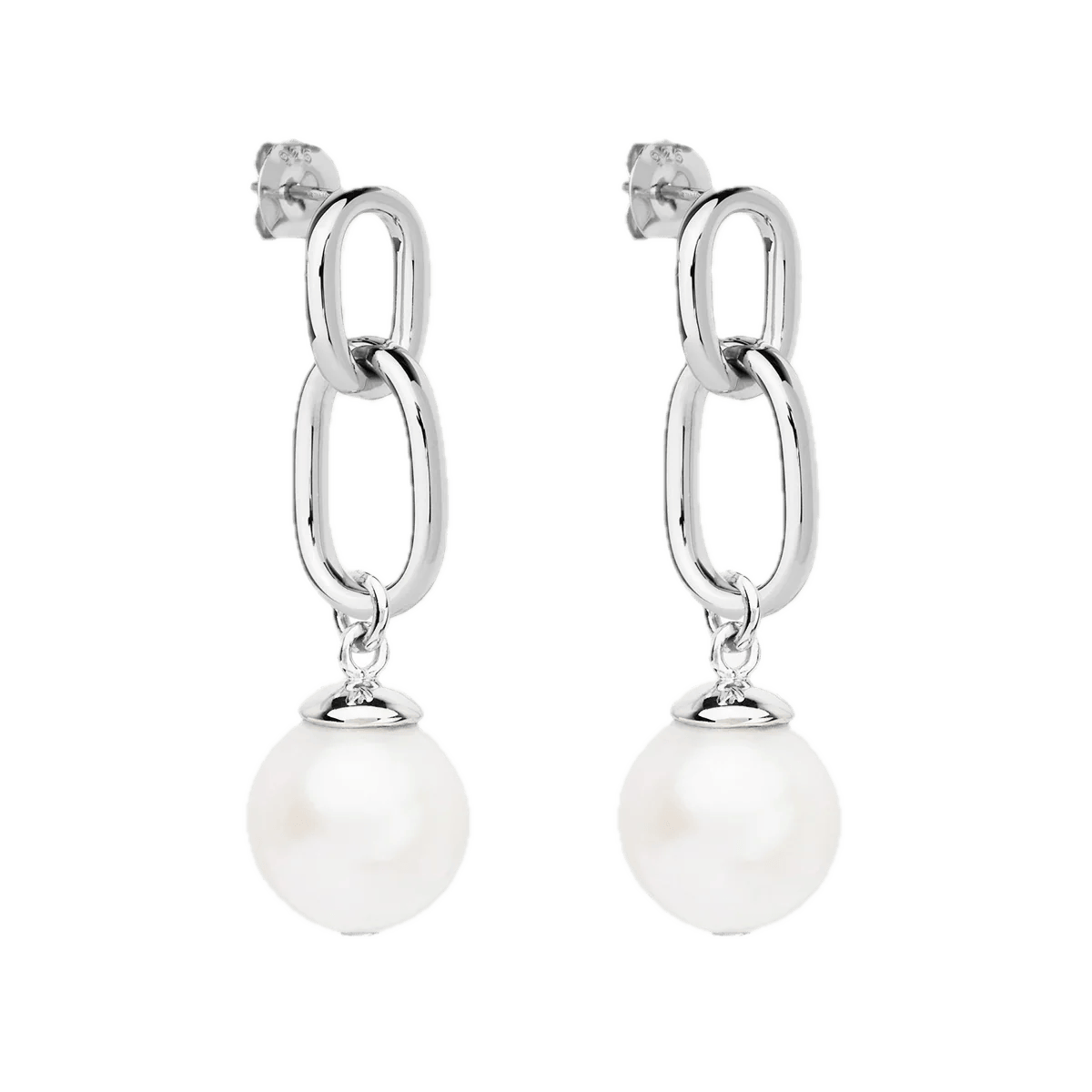 Najo Earrings Silver Najo Sea Nymph Pearl Drop Earrings