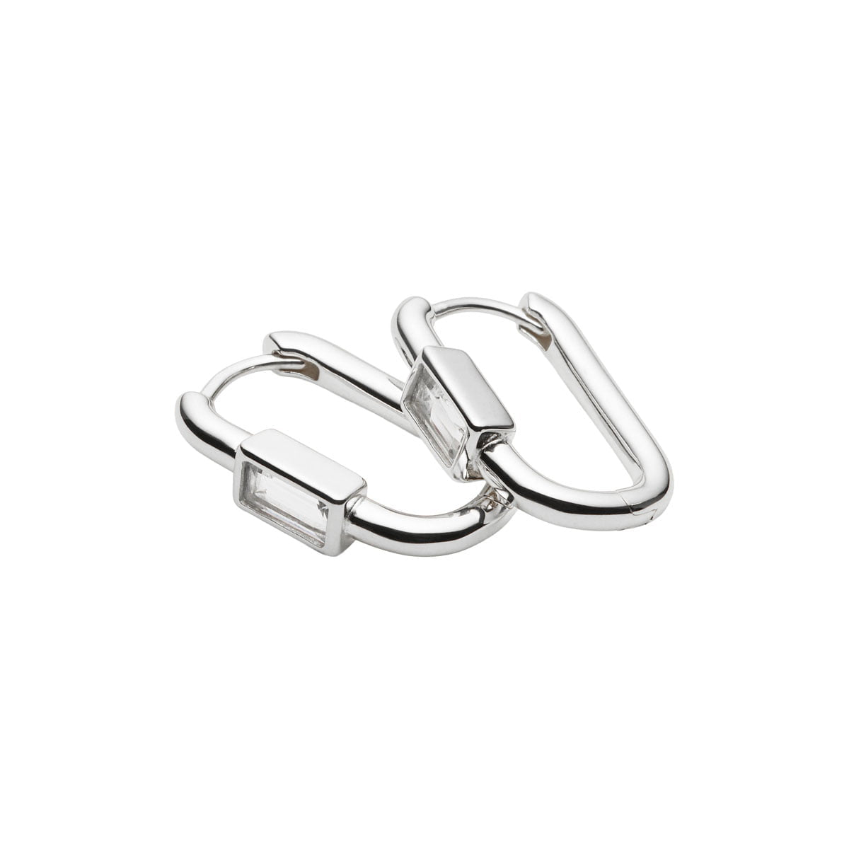 Najo Earrings Silver Najo Skye CZ Huggie Earrings – Gold, Silver & Rose Gold