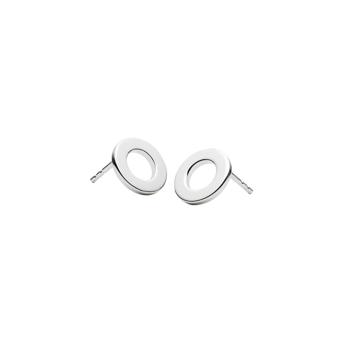 Najo Earrings Silver Najo Sola Cutout Circle Stud Earrings – Gold & Silver