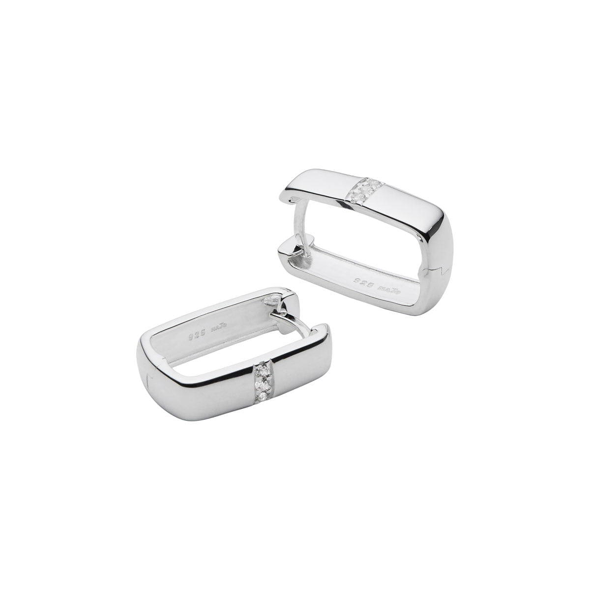 Najo Earrings Silver Najo Starlight Cubic Zirconia Huggie Earrings – Gold & Silver