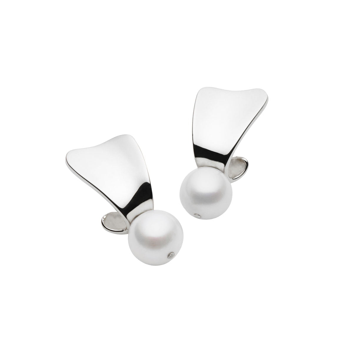 Najo Earrings Silver Najo Sunbeam Freshwater Pearl Drop Earrings – Gold & Silver
