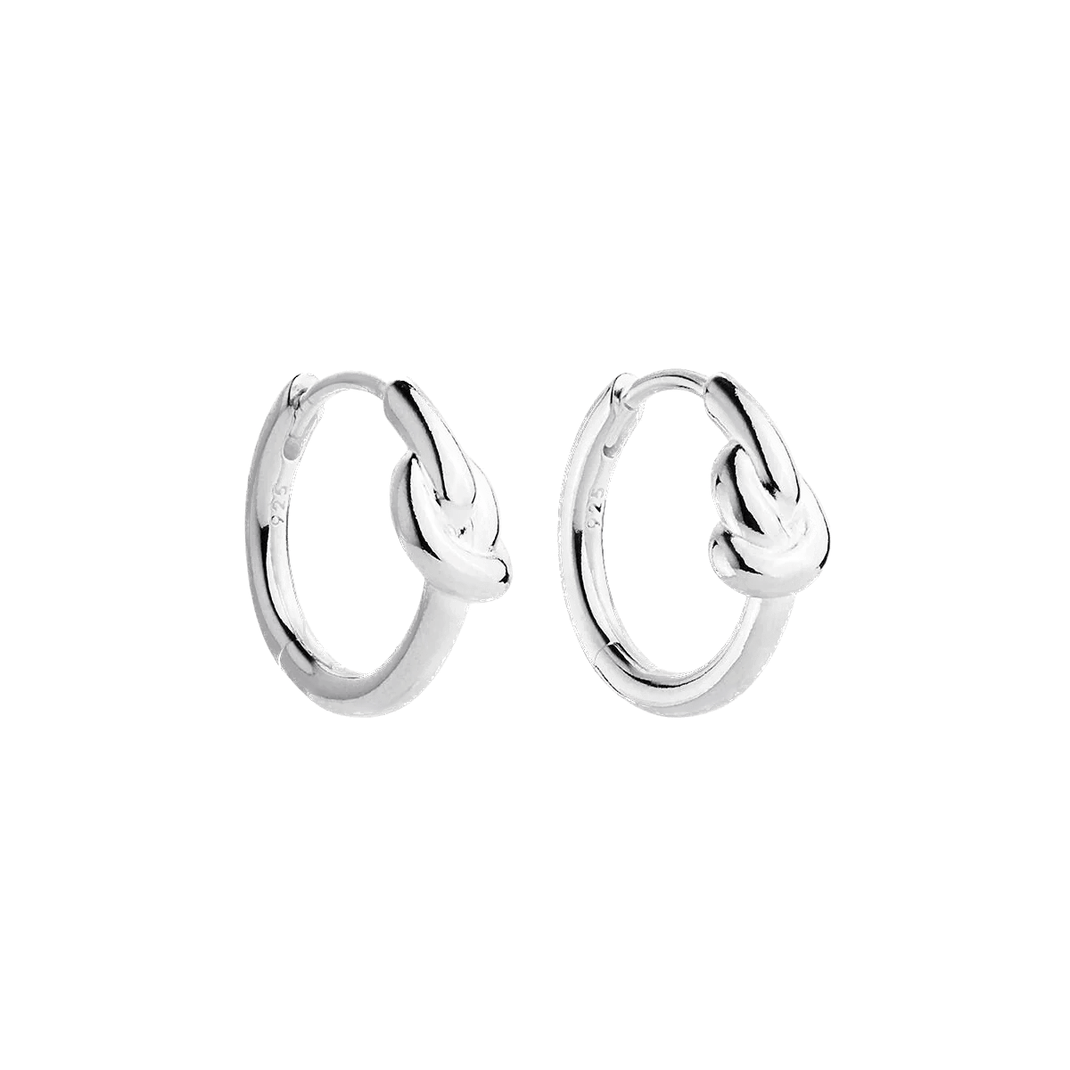 Najo Earrings Silver Nature's Know Huggie Earrings