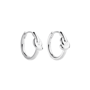 Najo Earrings Silver Nature's Know Huggie Earrings