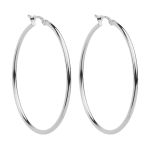 Najo Earrings Silver / Silver Najo Simple Hoop 2x45mm