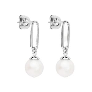 Najo Earrings Silver / Silver Najo The Enchantress Pearl Drop Stud Earrings