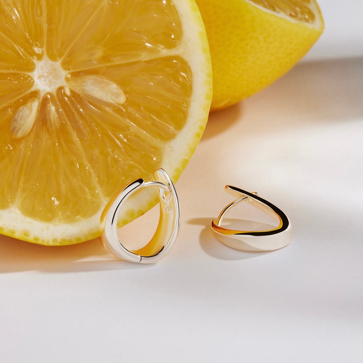 Najo Earrings Silver The Plunge Earrings