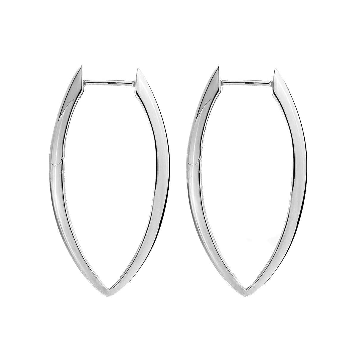 Najo Earrings Silver Topiary Hoop Earrings