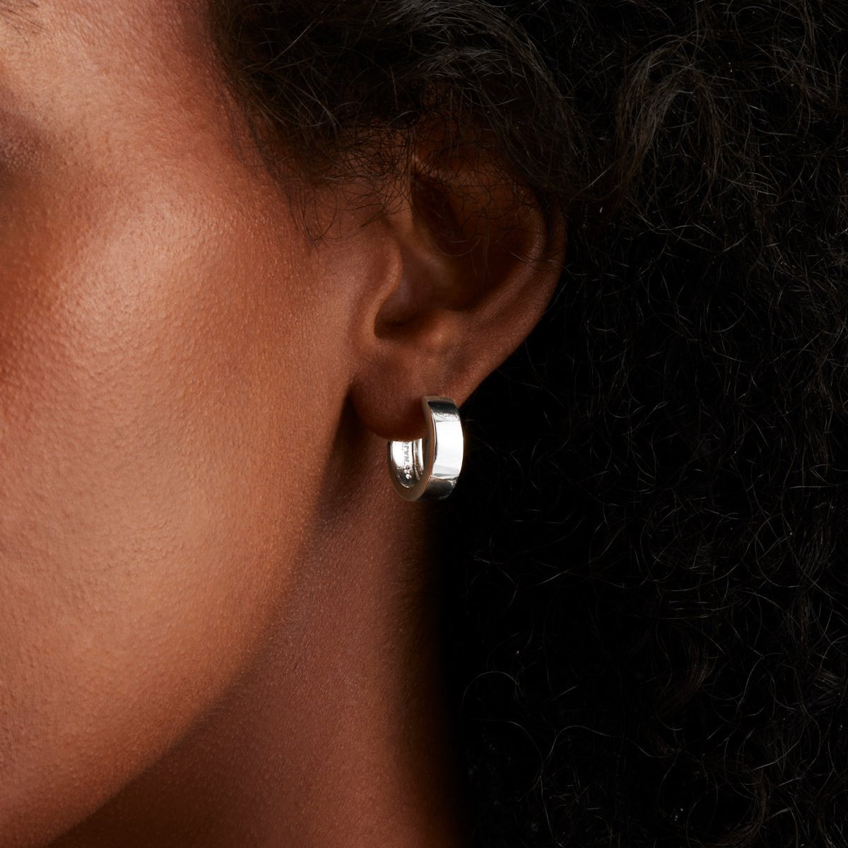 Najo Earrings Yellow Gold Stella Huggie Earrings
