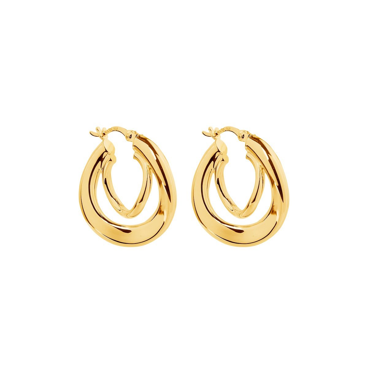 Najo Earrings Yellow Gold Najo Baby Strudel Hoop