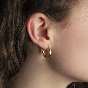 Najo Earrings Yellow Gold Najo Eddy Hoop