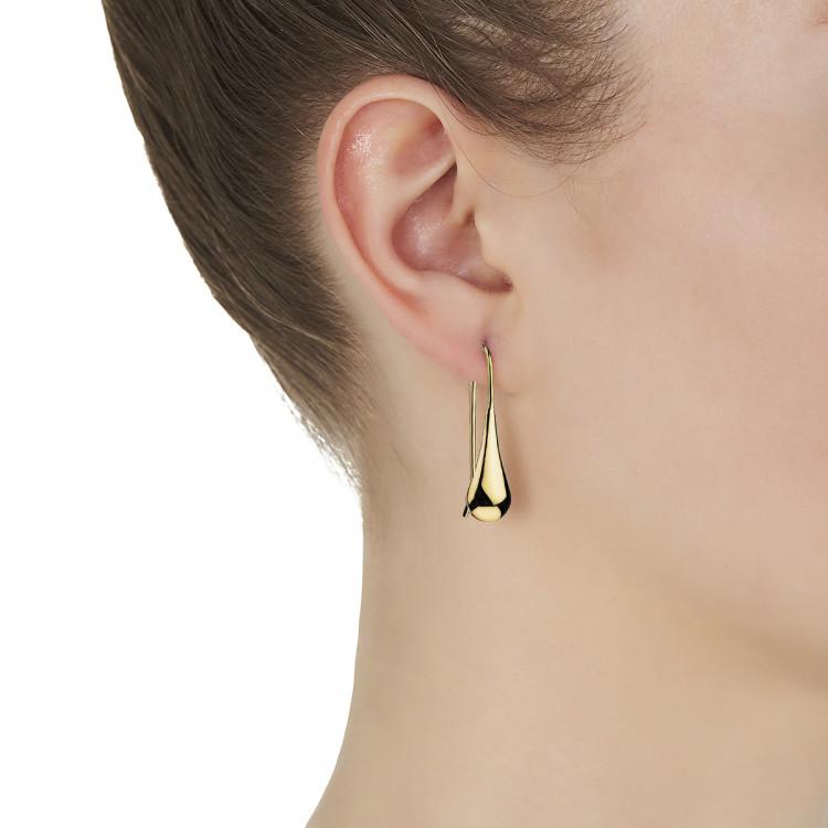 Najo Earrings Yellow Gold Najo My Silent Tears Earring Yellow